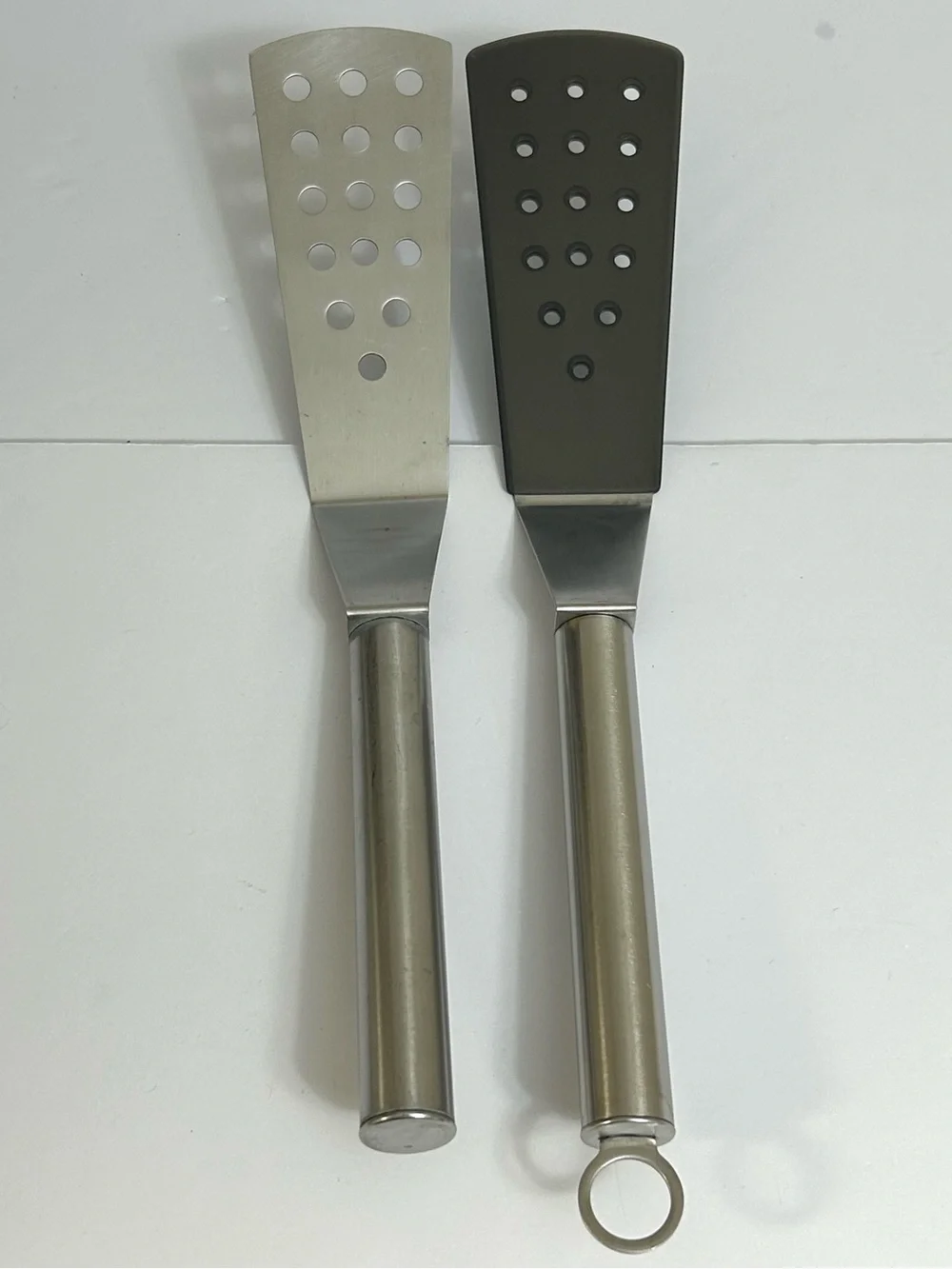 Lot of 2 IKEA Stainless Steel and High Temp Slotted Spatula Set
